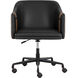 Carter Napa Black / Napa Cognac Office Chair